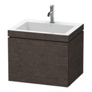 Duravit Meuble sous-lavabo c-bonded L-Cube 60 x 48 cm, 1 HL, E d geb., 1 tiroir, suspendu