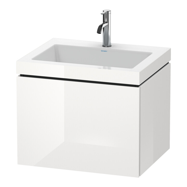 Duravit Meuble sous-lavabo c-bonded L-Cube 60 x 48 cm, 1 HL, E d geb., 1 tiroir, suspendu