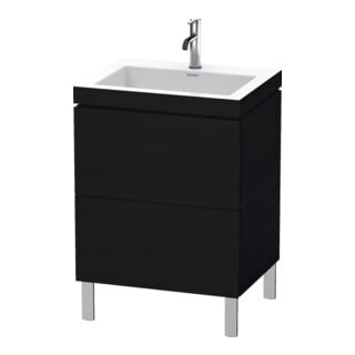 Duravit Meuble sous-lavabo c-bonded L-Cube 60 x 48 cm, 1 HL, E s, 2 tiroirs, sur pied