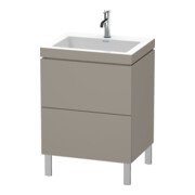 Duravit Meuble sous-lavabo c-bonded L-Cube 60 x 48 cm, 1 tiroir, 2 coulisses, debout