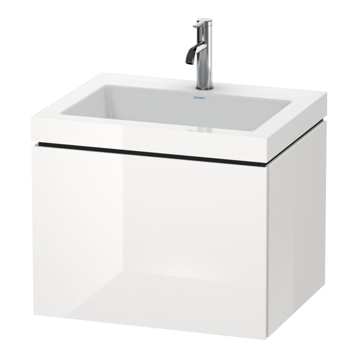 Duravit Meuble sous-lavabo c-bonded L-Cube 60 x 48 cm, 1 tiroir, mural