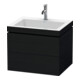 Duravit Meuble sous-lavabo c-bonded L-Cube 60 x48 cm, 1 HL, blanc œuf, 2 tiroirs-1