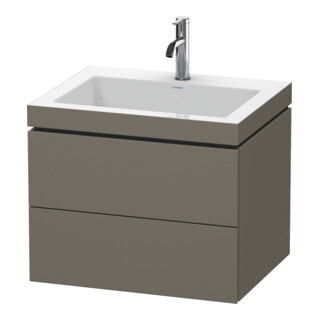 Duravit Meuble sous lavabo c-bonded L-Cube 60 x48 cm, 1 HL, f G m, 2 tiroirs, suspendu