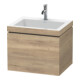 Duravit Meuble sous-lavabo c-bonded L-Cube 60 x48 cm, 1 porte, blanc œuf, 1 tiroir, suspendu-1