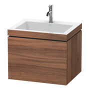 Duravit Meuble sous lavabo c-bonded L-Cube 60 x48 cm, 1 tiroir, N Nat, 1 coulissant, suspendu