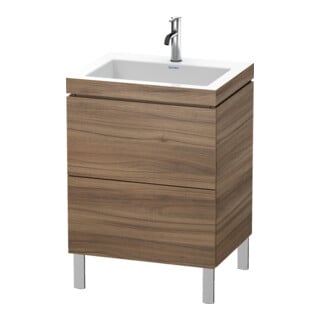 Duravit Meuble sous lavabo c-bonded L-Cube 60 x48 cm, 1 tiroir, N Nat, 2 coul., deb.