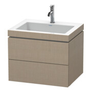 Duravit Meuble sous lavabo c-bonded L-Cube 60 x48 cm, 1 trou, sans, 2 tiroirs, suspendu