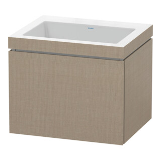 Duravit Meuble sous-lavabo c-bonded L-Cube 60x48 cm, sans robinet, 1 tiroir, suspendu