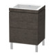 Duravit Meuble sous-lavabo c-bonded L-Cube 60x48 cm, sans trop-plein, 2 tiroirs, debout-1