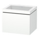 Duravit Meuble sous lavabo c-bonded L-Cube 60x48 cm, sans trou, blanc mat, 1 tiroir, suspendu-1