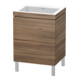 Duravit Meuble sous-lavabo c-bonded L-Cube 60x48 cm, sans trou, noyer naturel, 2 tiroirs, debout-1