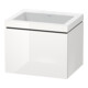 Duravit Meuble sous-lavabo c-bonded L-Cube 60x48cm, sans trop-plein, blanc brillant, 1 tiroir, suspendu-1