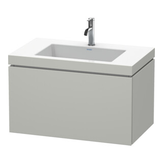 Duravit Meuble sous-lavabo c-bonded L-Cube 80x48 cm, 1 HL, bg ma, 1 tiroir, suspendu