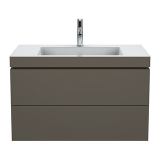 Duravit Meuble sous-lavabo c-bonded L-Cube 80x48 cm, 1 HL, f G m, 2 tiroirs, suspendu
