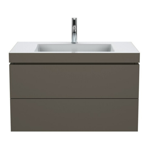 Duravit Meuble sous-lavabo c-bonded L-Cube 80x48 cm, 1 HL, f G m, 2 tiroirs, suspendu