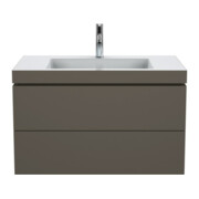 Duravit Meuble sous-lavabo c-bonded L-Cube 80x48 cm, 1 HL, f G m, 2 tiroirs, suspendu