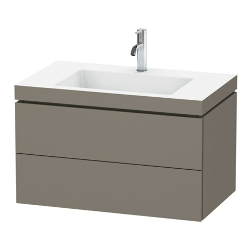 Duravit Meuble sous-lavabo c-bonded L-Cube 80x48 cm, 1 HL, f G m, 2 tiroirs, suspendu