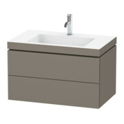 Duravit Meuble sous-lavabo c-bonded L-Cube 80x48 cm, 1 HL, f G m, 2 tiroirs, suspendu-4