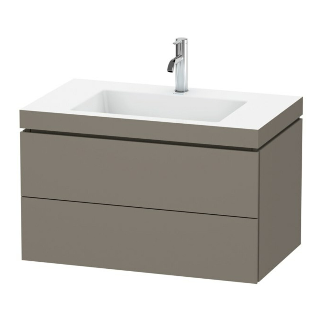 Duravit Meuble sous-lavabo c-bonded L-Cube 80x48 cm, 1 HL, f G m, 2 tiroirs, suspendu