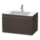 Duravit Meuble sous-lavabo c-bonded L-Cube 80x48 cm, 1 porte, 1 tiroir, suspendu-1