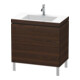 Duravit Meuble sous-lavabo c-bonded L-Cube 80x48 cm, 1 porte HL, N plié, 2 tiroirs, debout-1