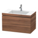 Duravit Meuble sous lavabo c-bonded L-Cube 80x48 cm, 1 porte, N Nat, 2 tiroirs, suspendu-1