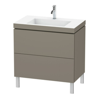 Duravit Meuble sous-lavabo c-bonded L-Cube 80x48 cm, 1 tiroir, 2 coulissants, H