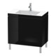 Duravit Meuble sous-lavabo c-bonded L-Cube 80x48 cm, 1 tiroir, blanc brillant, 2 tiroirs, vertical-1