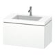 Duravit Meuble sous-lavabo c-bonded L-Cube 80x48 cm, 1 tiroir, blanc mat, suspendu-1