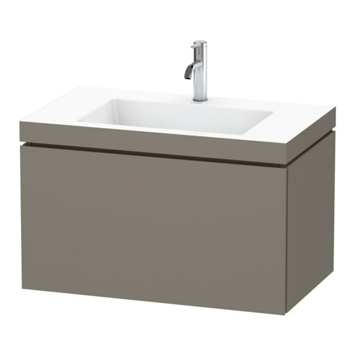 Duravit Meuble sous lavabo c-bonded L-Cube 80x48 cm, 1 tiroir, suspendu