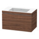 Duravit Meuble sous-lavabo c-bonded L-Cube 80x48 cm, sans trop-plein, N foncé, 1 tiroir, suspendu-1