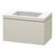 Duravit Meuble sous-lavabo c-bonded L-Cube 80x48 cm, sans trop-plein, Tau mat, 1 tiroir, suspendu-1