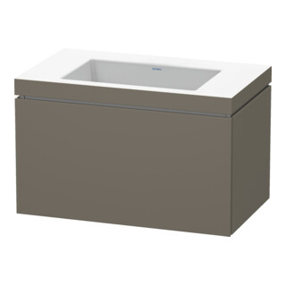 Duravit Meuble sous lavabo c-bonded L-Cube 80x48 cm, sans trou, avec 1 tiroir, suspendu