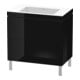 Duravit Meuble sous-lavabo c-bonded L-Cube 80x48 cm, sans trou, noir brillant, 2 tiroirs, vertical-1