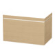 Duravit Meuble sous lavabo c-bonded L-Cube 80x48 cm, sans trou robinet, chêne naturel, 1 tiroir-1