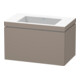 Duravit Meuble sous-lavabo c-bonded L-Cube 80x48cm, sans trou, 1 tiroir, suspendu-1