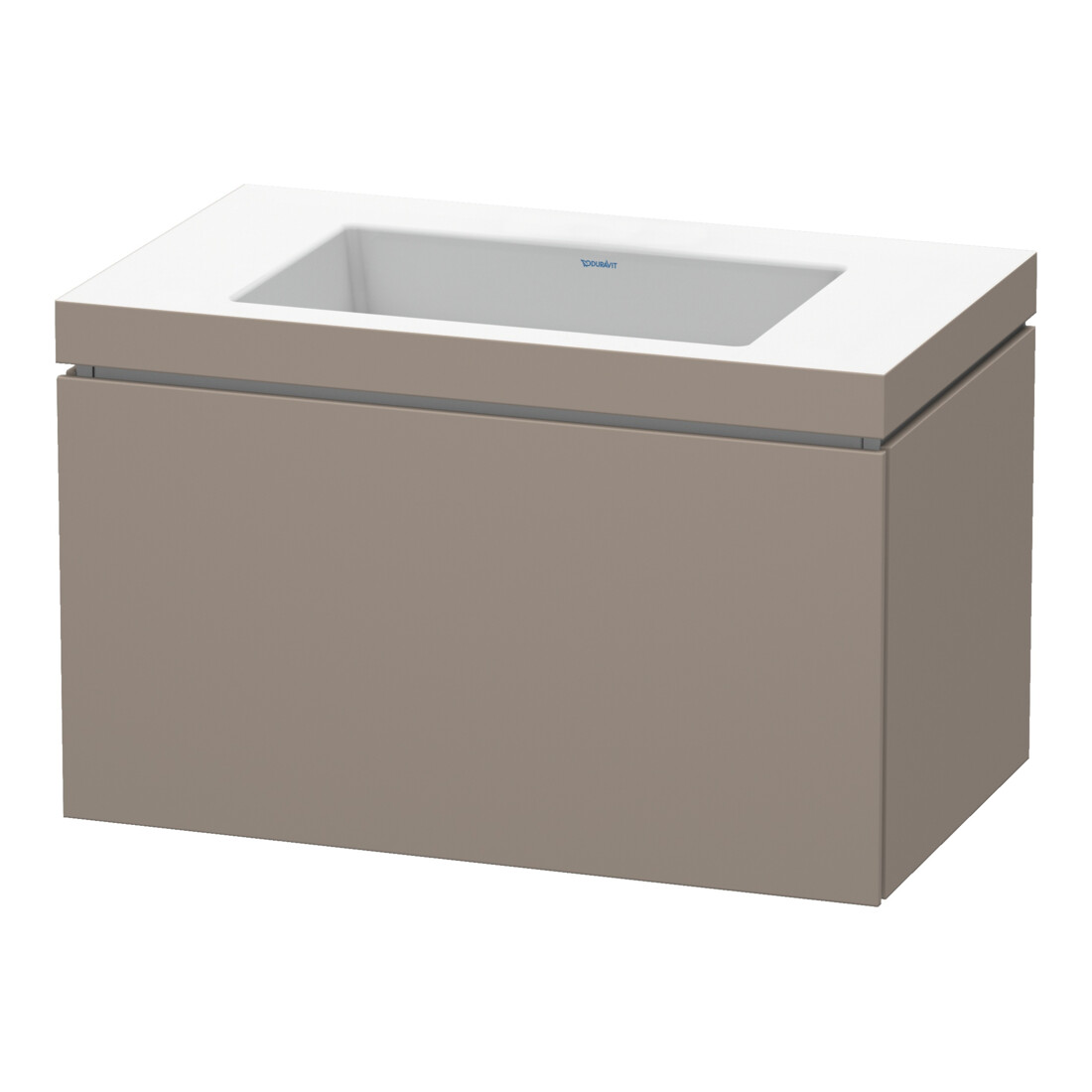 Duravit Meuble sous-lavabo c-bonded L-Cube 80x48cm, sans trou, 1 tiroir, suspendu