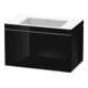 Duravit Meuble sous-lavabo c-bonded L-Cube 80x48cm, sans trou, blanc brillant, 1 tiroir, suspendu-1