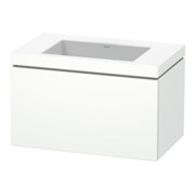 Duravit Meuble sous-lavabo c-bonded L-Cube 80x48cm, sans trou, blanc mat, 1 tiroir, suspendu