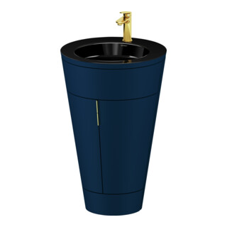Duravit Meuble sous-lavabo c-bonded Set Starck 1 56x86,4x60,5 cm, bleu mat