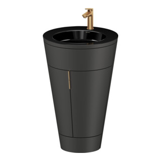 Duravit Meuble sous-lavabo c-bonded Set Starck 1 56x86,4x60,5 cm, st, G b ge, graph s-mat