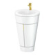 Duravit Meuble sous lavabo c-bonded Set Starck 1 56x86,4x60,5cm, blanc brillant-1