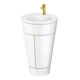 Duravit Meuble sous-lavabo c-bonded Set Starck 1 56x86,4x60,5cm, blanc hgl-1