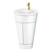 Duravit Meuble sous-lavabo c-bonded Set Starck 1 56x86,4x60,5cm, blanc hgl