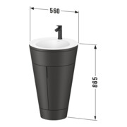 Duravit Meuble sous-lavabo c-bonded Set Starck 1 56x86,4x60,5cm, blanc hgl-4