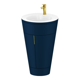 Duravit Meuble sous-lavabo c-bonded Set Starck 1 56x86,4x60,5cm, bleu mat