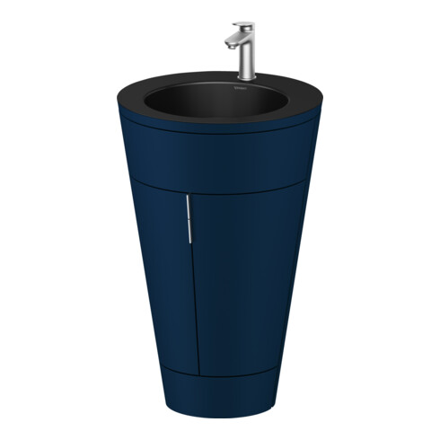 Duravit Meuble sous-lavabo c-bonded Set Starck 1 56x86,4x60,5cm, bleu mat