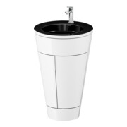 Duravit Meuble sous-lavabo c-bonded Set Starck 1 56x86,4x60,5cm, deb., chr, blanc hgl-1