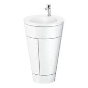 Duravit Meuble sous-lavabo c-bonded Set Starck 1 56x86,4x60,5cm, deb., chr, blc. hgl