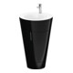 Duravit Meuble sous-lavabo c-bonded Set Starck 1 56x86,4x60,5cm, deb., chr mat, noir hgl-1